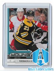 2017-18 UPPER DECK #235 JAKOB FORSBACKA-KARLSSON YOUNG GUNS RC YG ROOKIE